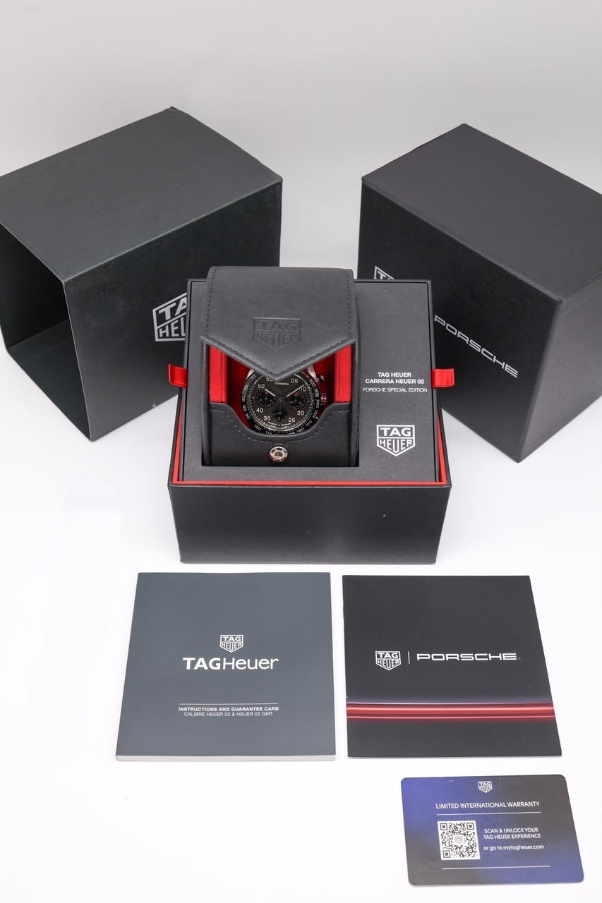 Tag Heuer Carrera Porsche Chronograph Special Edition 44mm CBN2A1F - Papiere und oder Lieferumfang