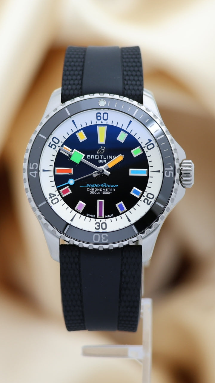 Breitling Superocean Heritage II "Rainbow" Automatik 42mm A17375 - Thumbnail