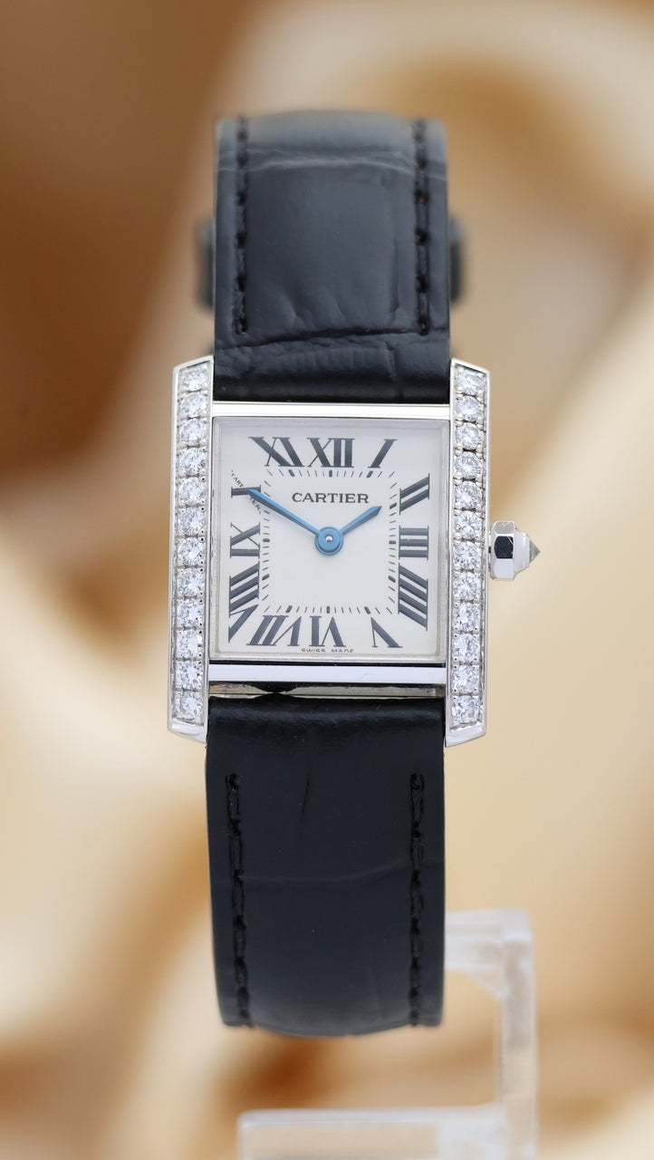 Cartier Tank Française Weißgold Quarz WE1002S3 - Main product image