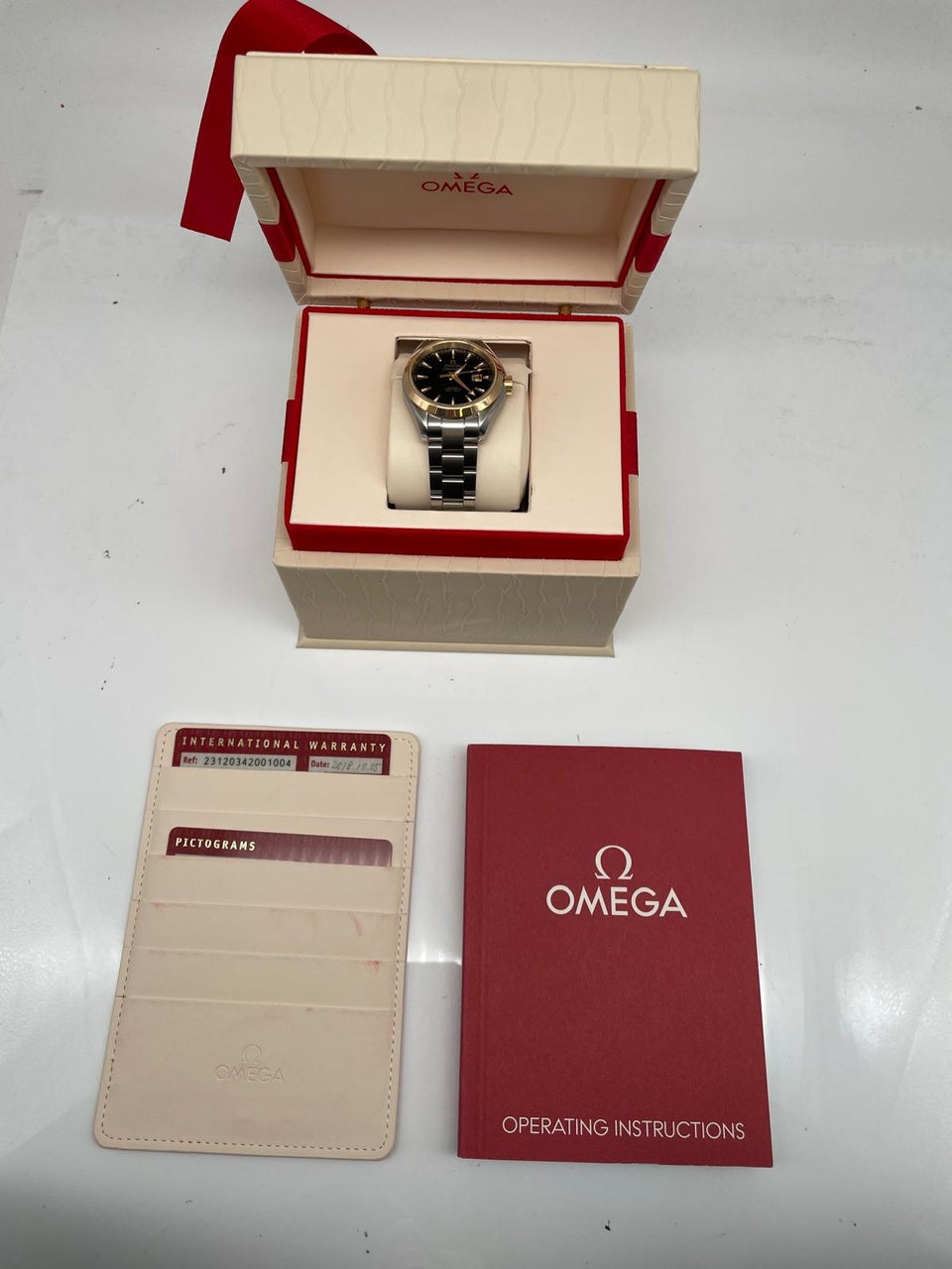 Omega Seamaster Aqua Terra Stahl Gold 34mm 23120342001004 - Papers and documentation