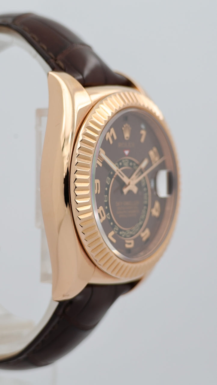 Rolex Sky-Dweller 42mm 18k Rose Gold Chocolate 326135 - Detailansicht 8