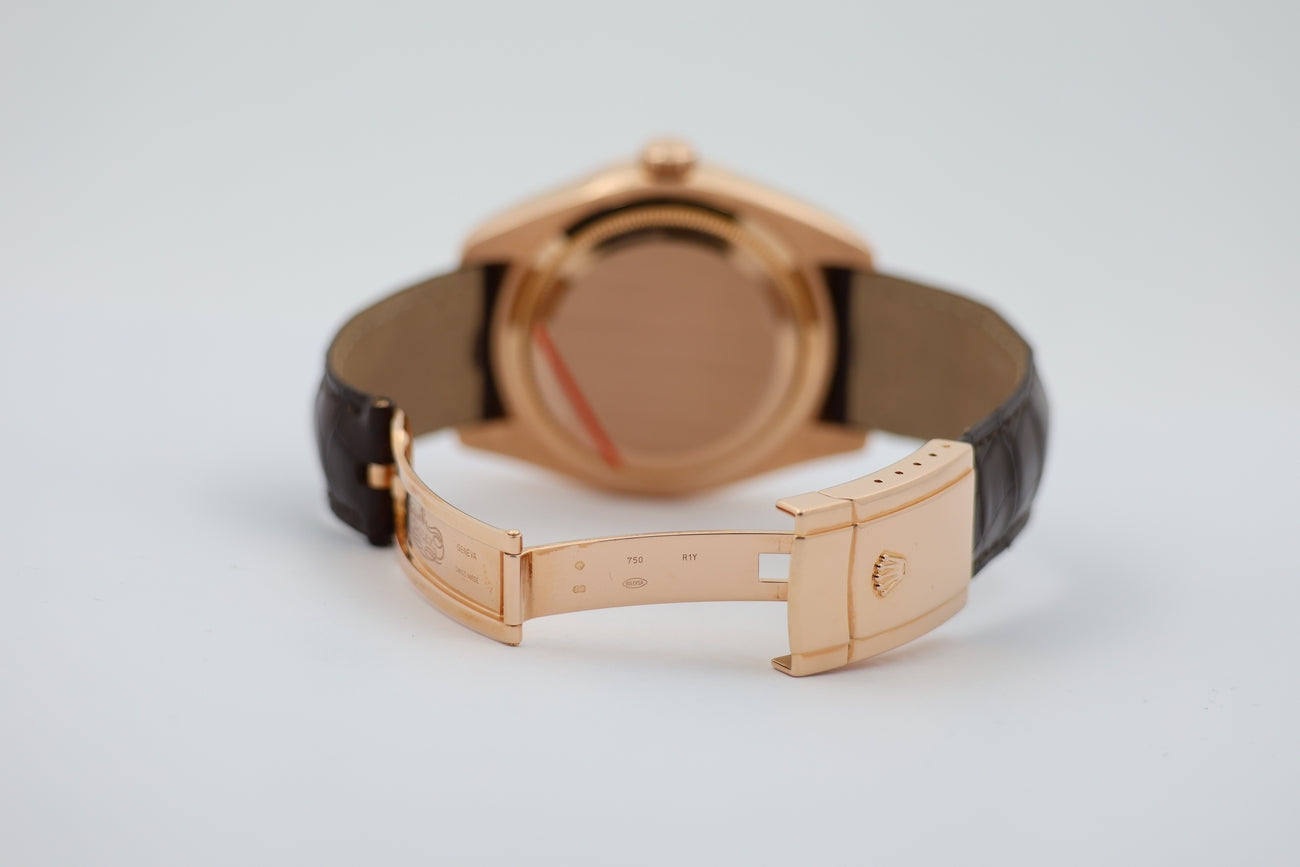 Rolex Sky-Dweller 42mm 18k Rose Gold Chocolate 326135 - Detailansicht 6