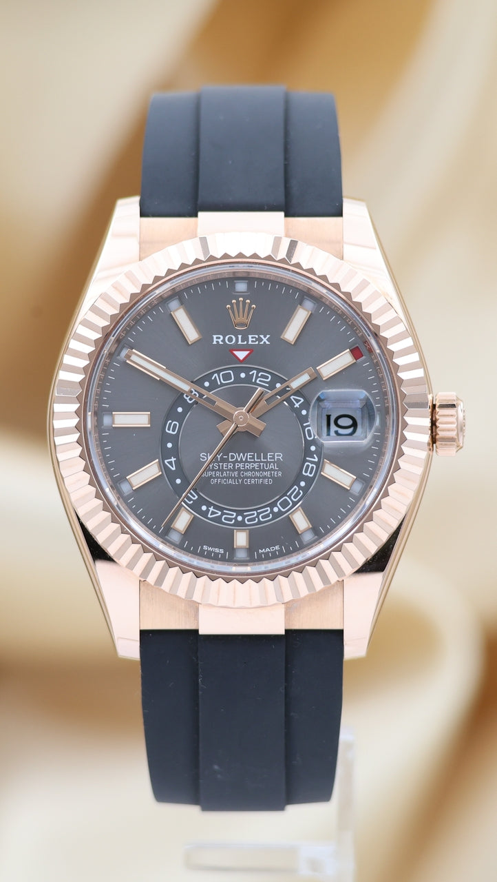 Rolex Sky-Dweller Oysterflex Rosegold Automatik 42mm 326235 - Main product image