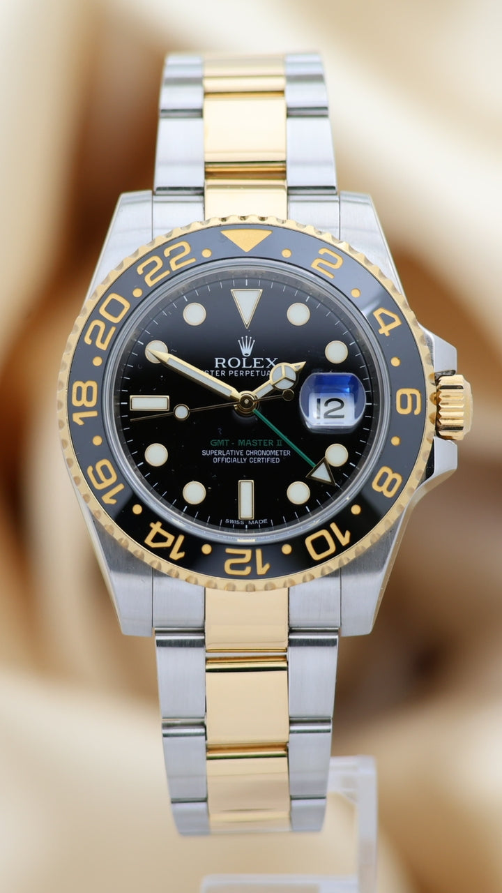 Rolex GMT Master II Stahl/Gold Automatik 116713LN - Thumbnail