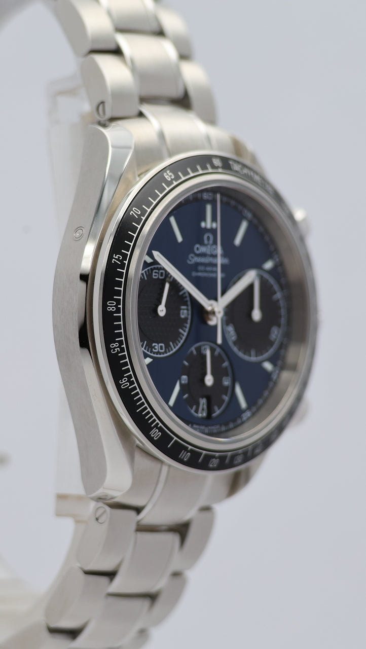 Omega Speedmaster Racing Automatik Blau 40mm 32630405003001 Box + og. Papiere