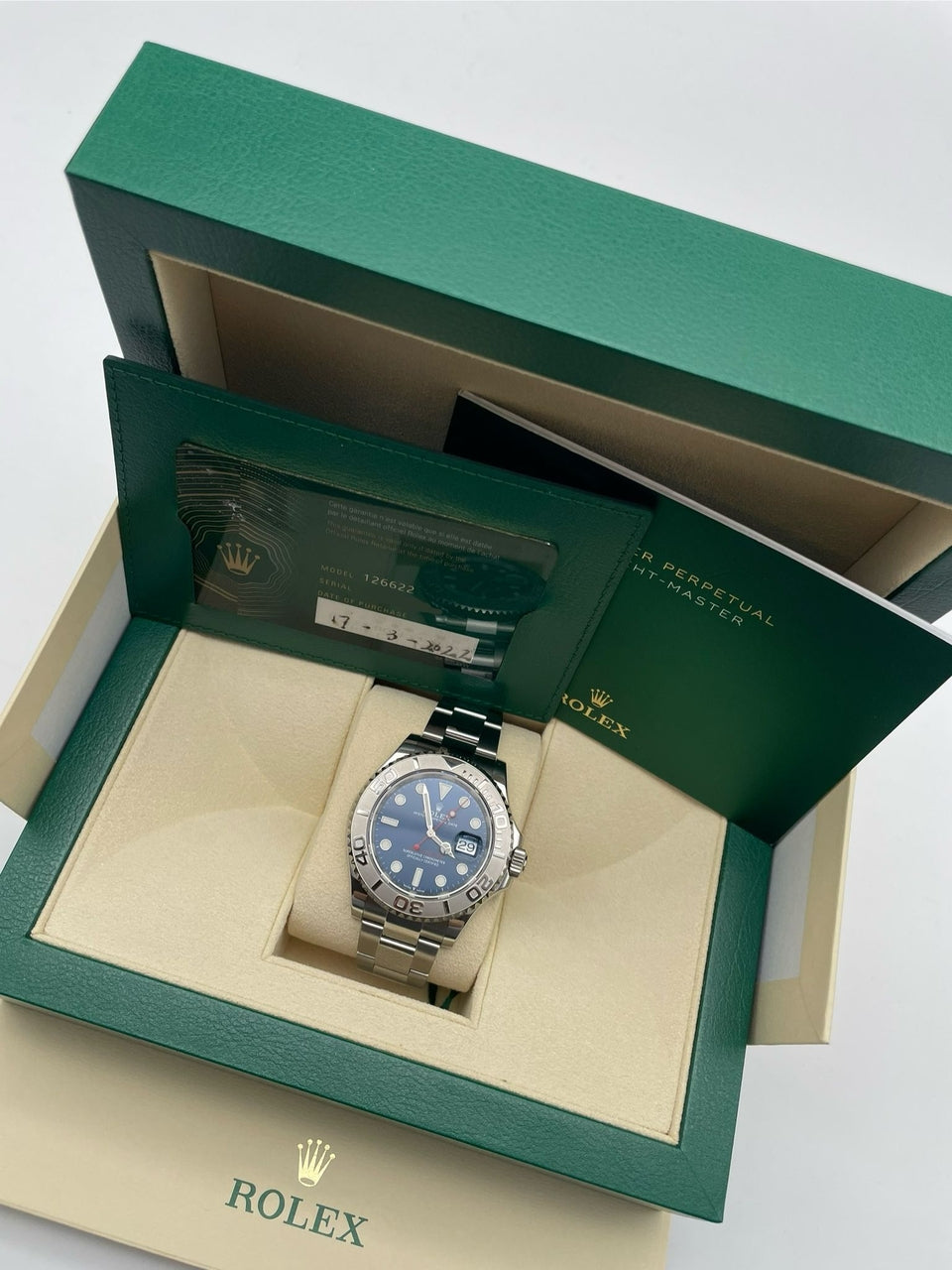 Rolex Yachtmaster 40mm Automatik  126622 - Papiere und oder Lieferumfang