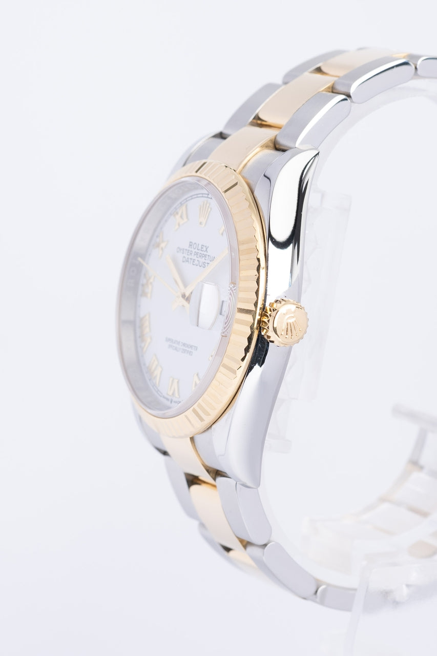Rolex Datejust 36 Stahl/Gold Automatik Weiß 126233 - Detailansicht 2