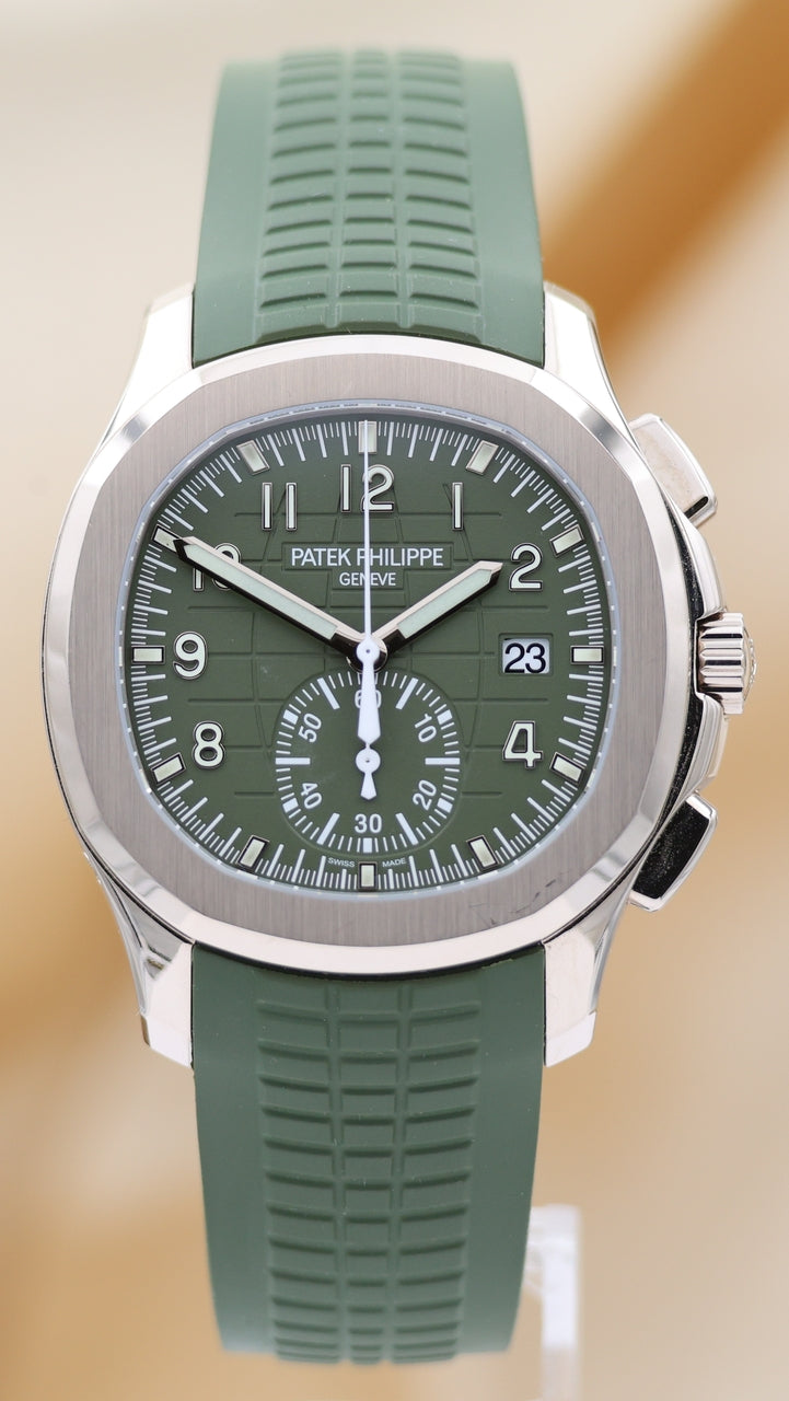 Patek Philippe Aquanaut Chronograph Khaki Automatik Weißgold 5968G-010 - Thumbnail