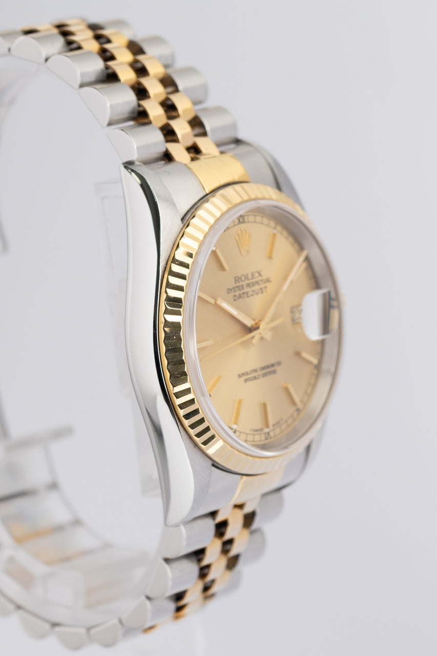 Rolex Datejust 36 Stahl/Gold Automatik Rolex Service 2013 16233 - Detailansicht 1