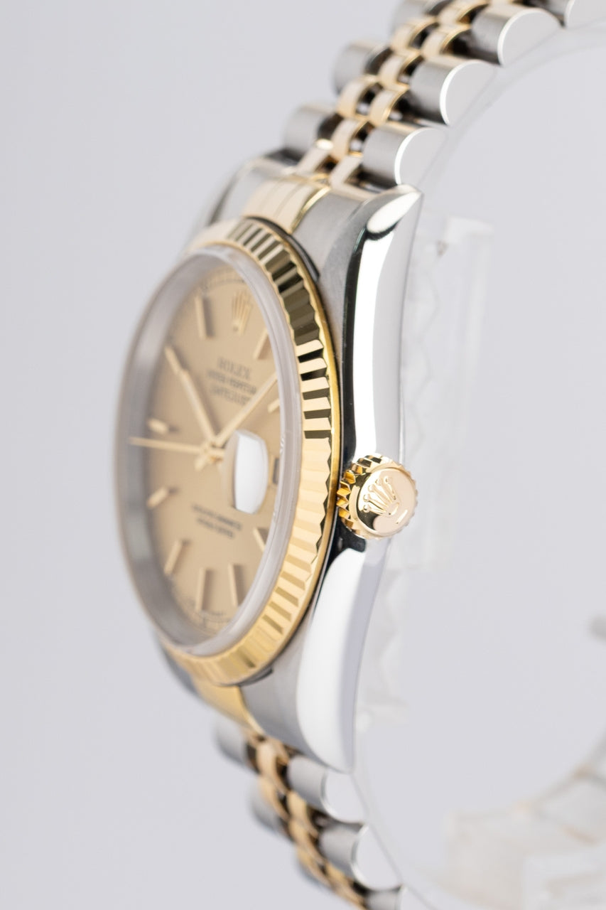 Rolex Datejust 36 Stahl/Gold Automatik Rolex Service 2013 16233 - Detailansicht 2