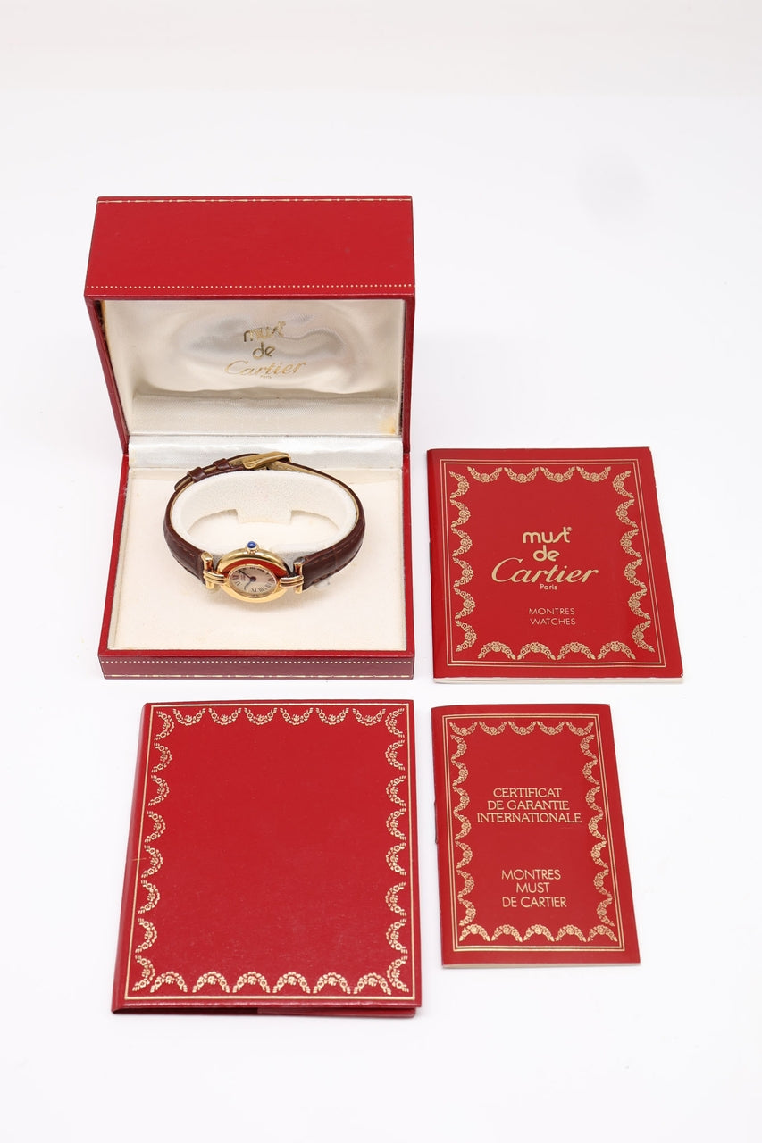 Cartier Colisee Vermeil 25mm Quarz 590002 - Papiere und oder Lieferumfang