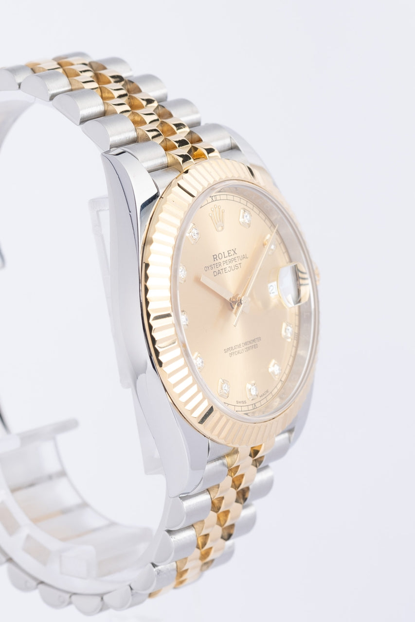 Rolex Datejust 41 "Diamond Dial" Stahl/Gold Jubilee 126333 - Detailansicht 1