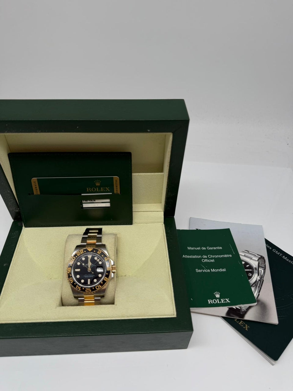 Rolex GMT-Master II 40mm Automatik  116713LN - Papiere und oder Lieferumfang
