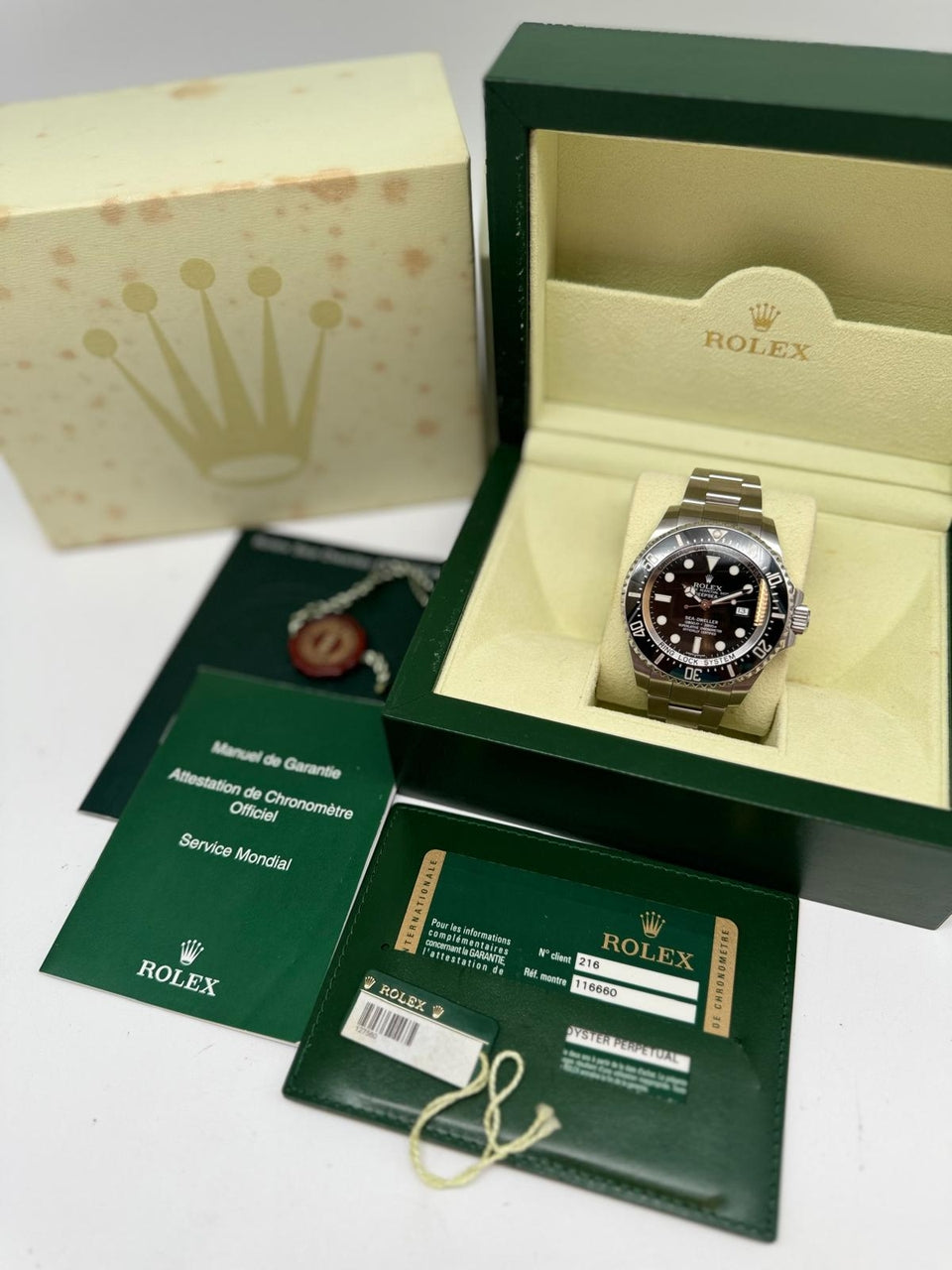 Rolex Sea-Dweller Deepsea Automatik Herrenuhr	 116660 Box + og. Papiere