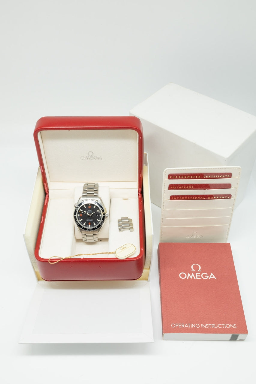 Omega Seamaster Planet Ocean Automatik 45,5mm 22005100 - Papiere und oder Lieferumfang