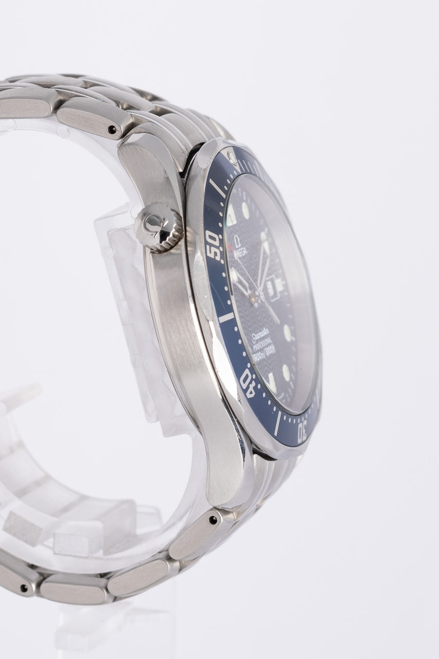Omega Seamaster Diver 300m 41mm blau Quarz James Bond 25418000 - Detailansicht 1