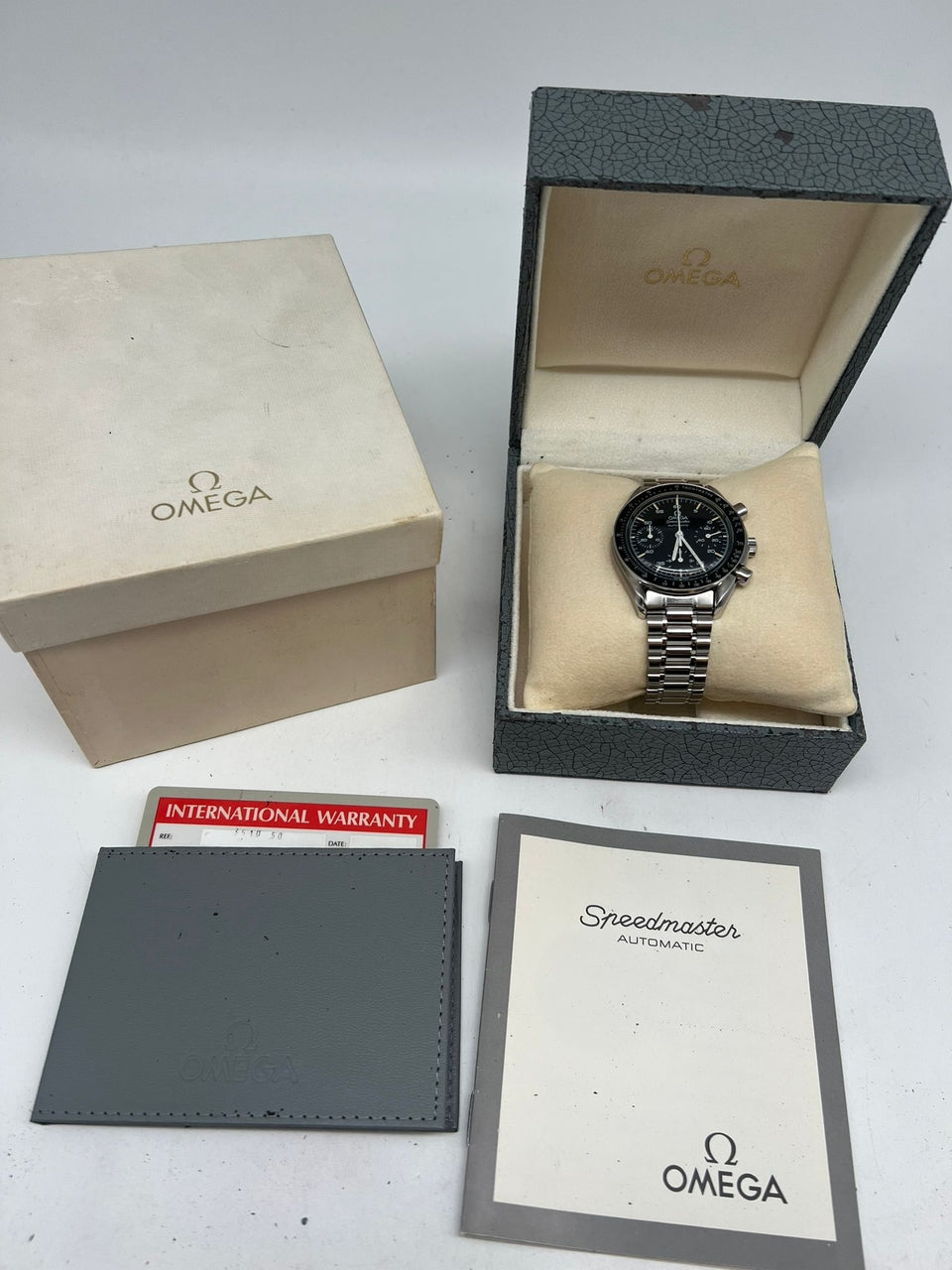 Omega Speedmaster Reduced 39mm Automatik  35105000 Box + og. Papiere