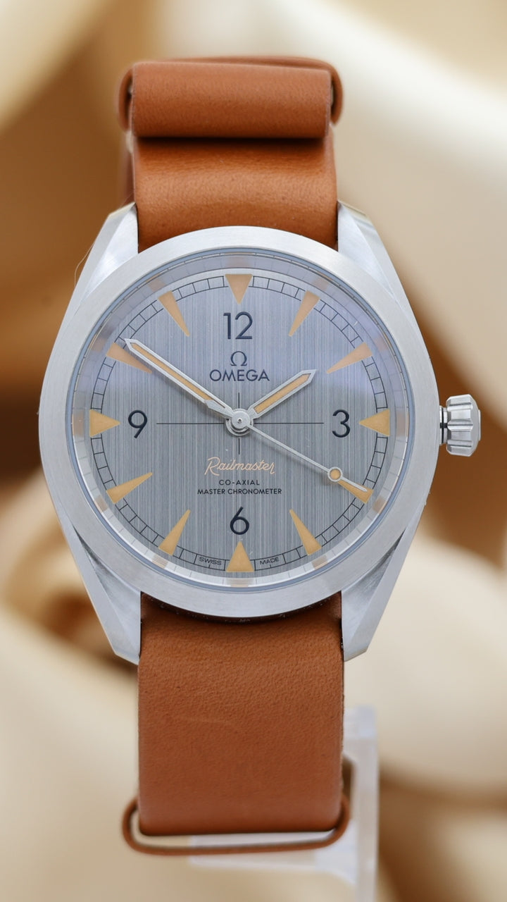 Omega Seamaster Railmaster Automatik 40mm NEU 22012402006001 - Thumbnail