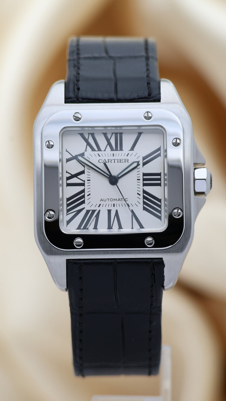 Cartier Santos 100 Automatik Herrenuhr  W20076X8 - Main product image