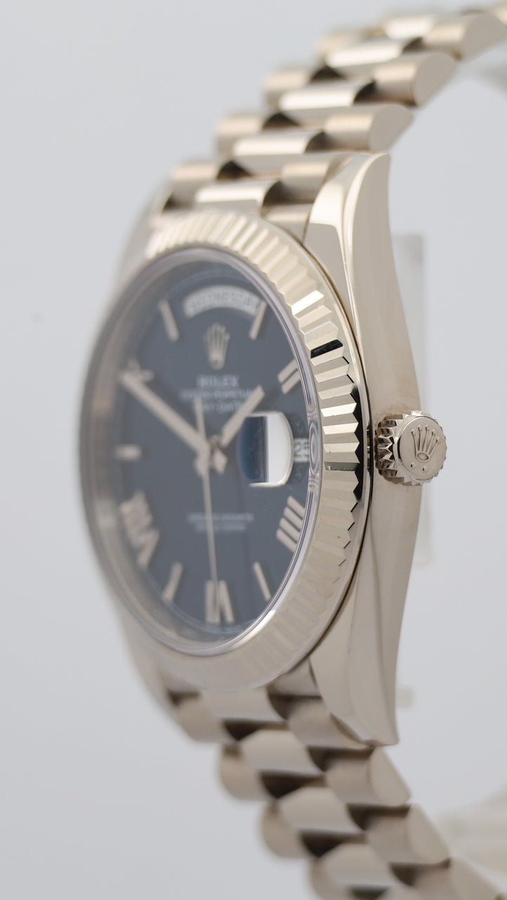 Rolex Day-Date 40mm Automatik Weißgold Blau 228239 - Detailansicht 7