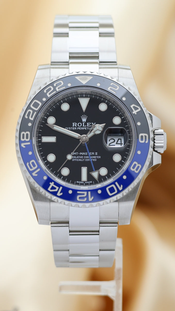 Rolex GMT-Master II Automatik Herrenuhr "Batman" 40mm 116710BLNR - Thumbnail