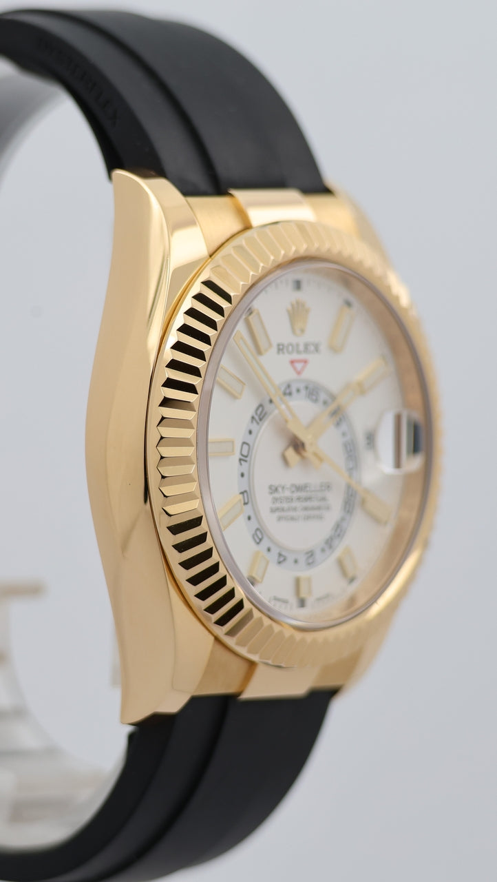 Rolex Sky-Dweller Automatik Herrenuhr Oysterflex 42mm 326238 - Detailansicht 8