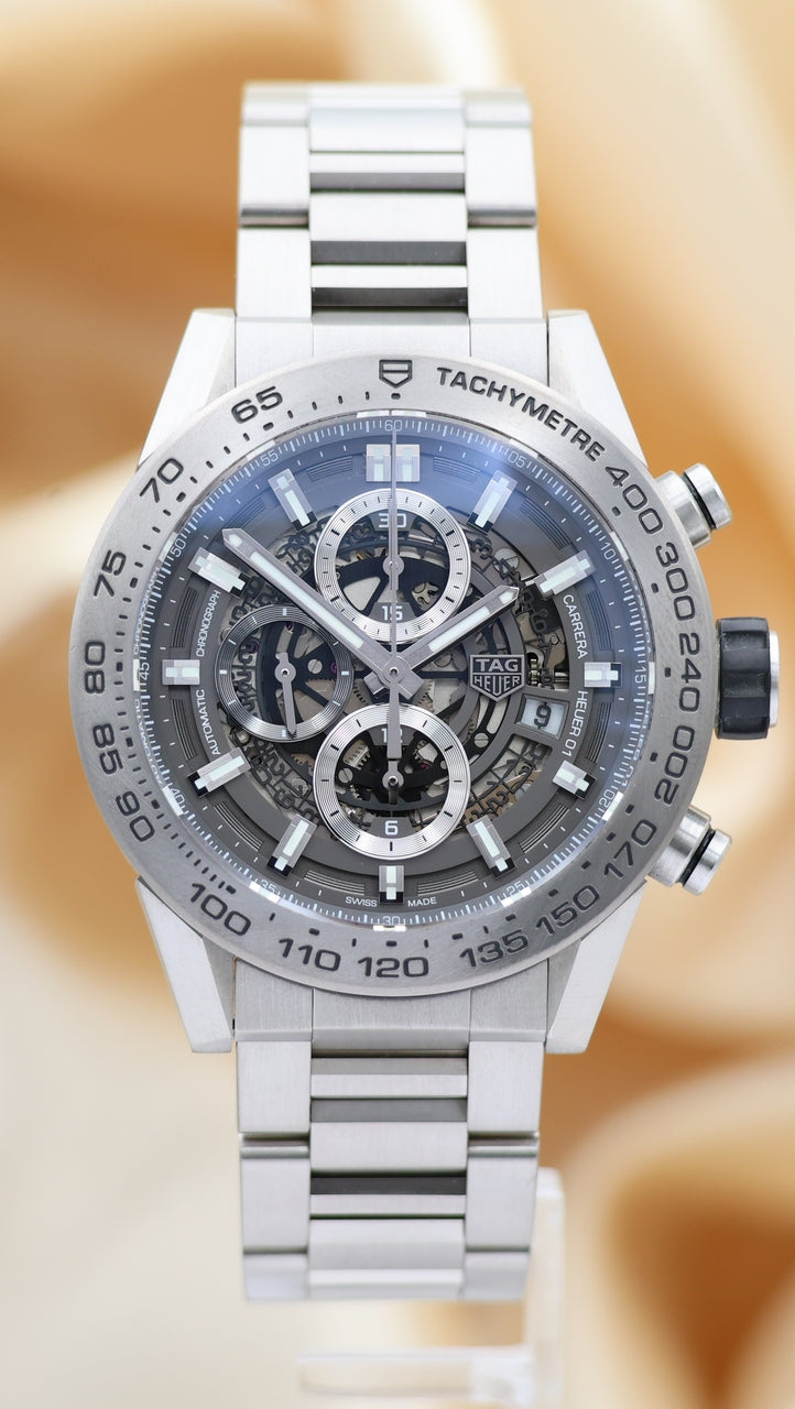 Tag Heuer Carrera Calibre HEUER 01 Automatik Titan CAR2A8A.BF0707 Box + og. Papiere