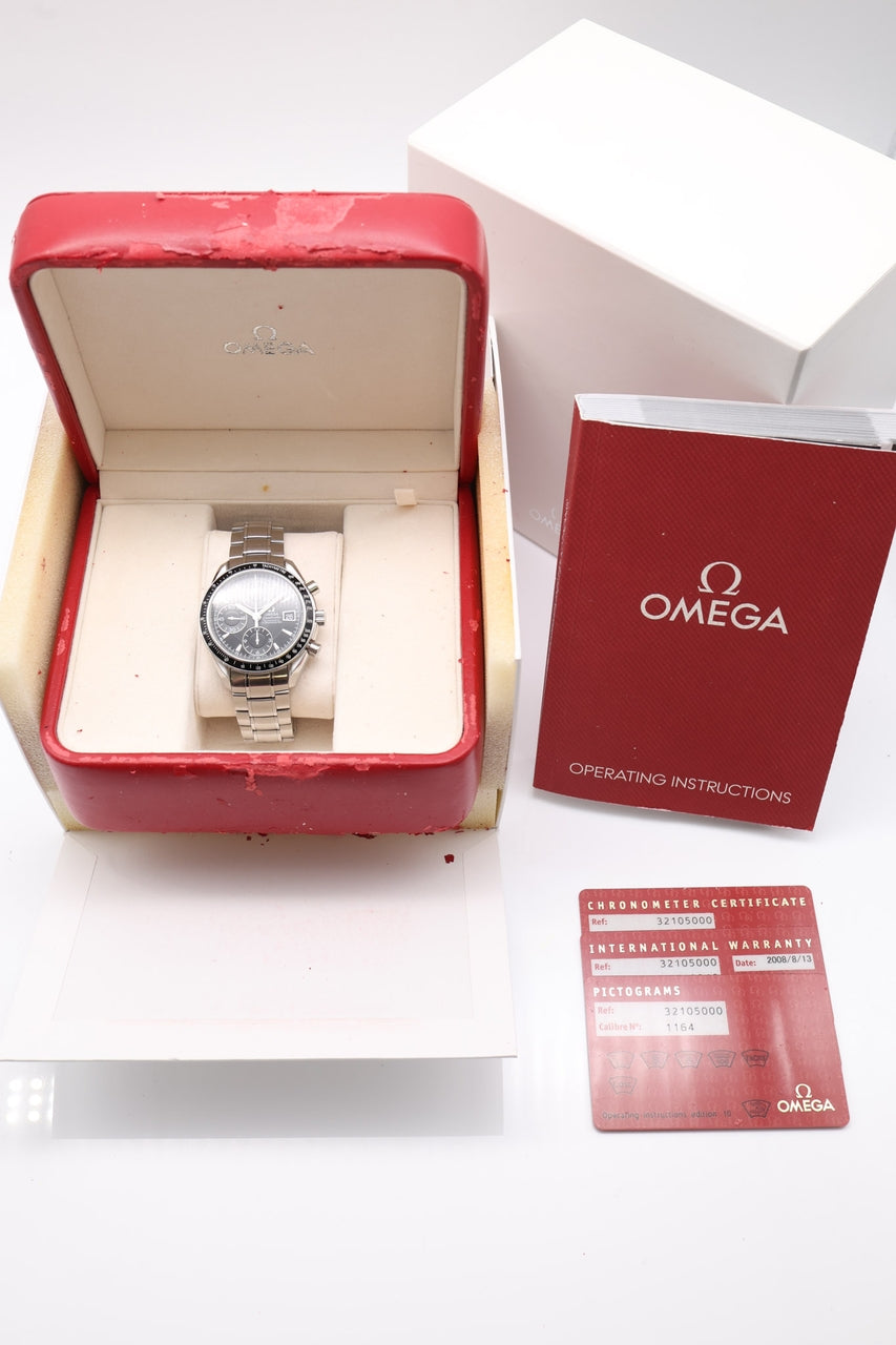 Omega Speedmaster Date 40mm Automatik  32105000 - Papiere und oder Lieferumfang