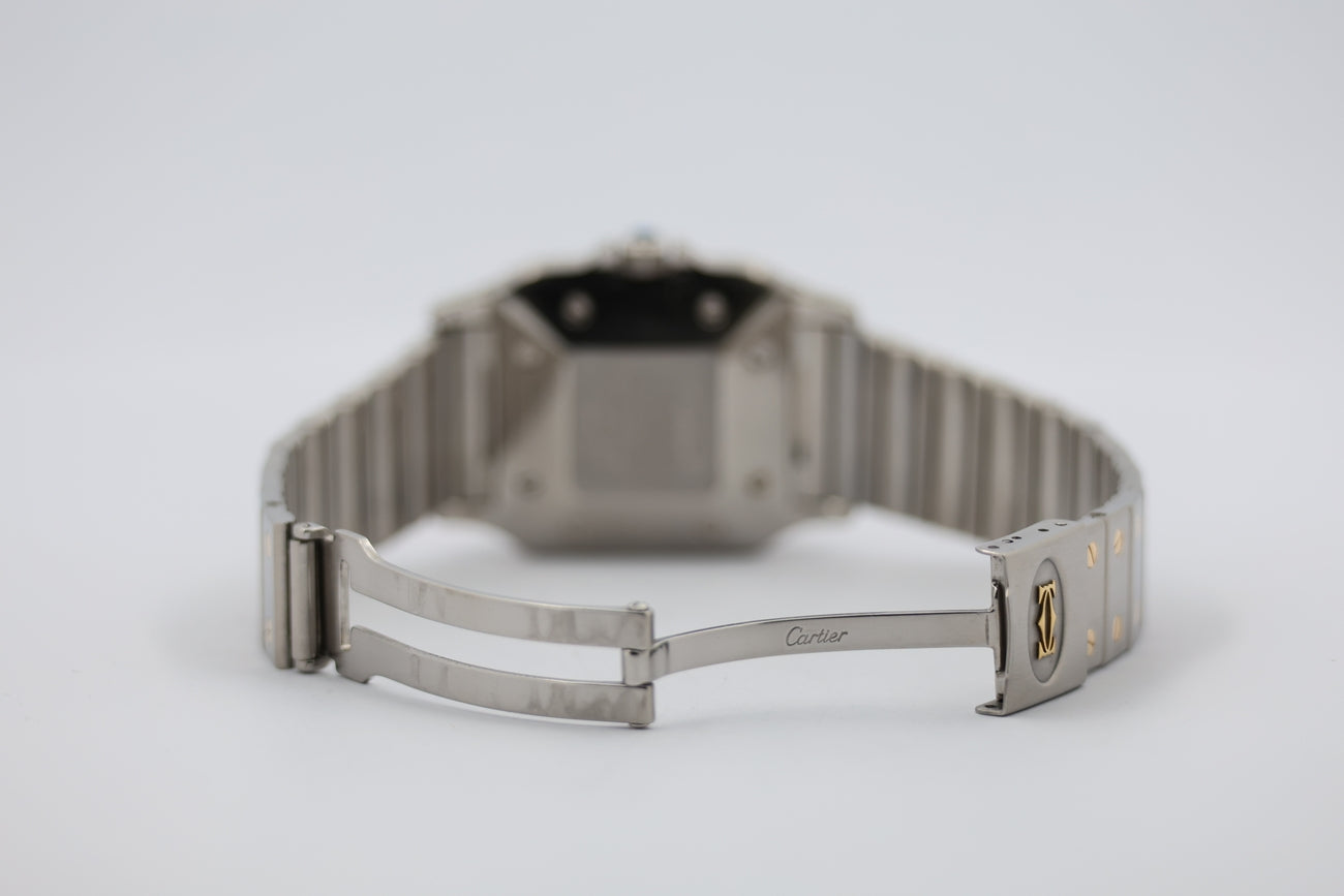 Cartier Santos Stahl Gold Weiß Automatik 2961 - Detailansicht 6