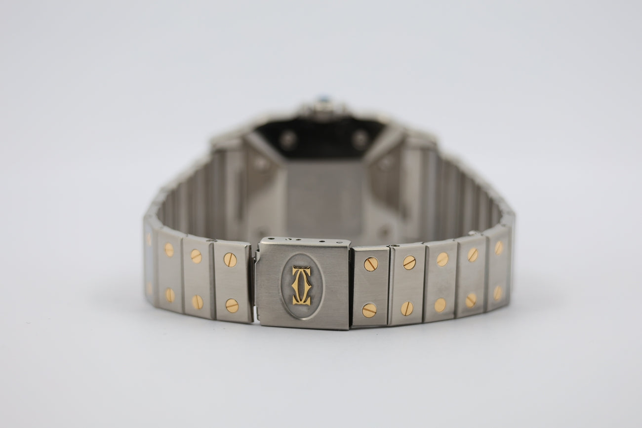 Cartier Santos Stahl Gold Weiß Automatik 2961 - Detailansicht 5