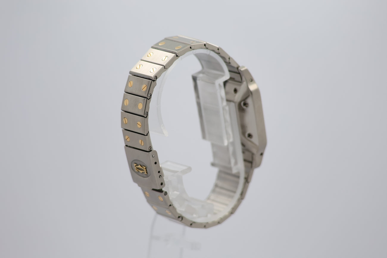 Cartier Santos Stahl Gold Weiß Automatik 2961 - Detailansicht 1