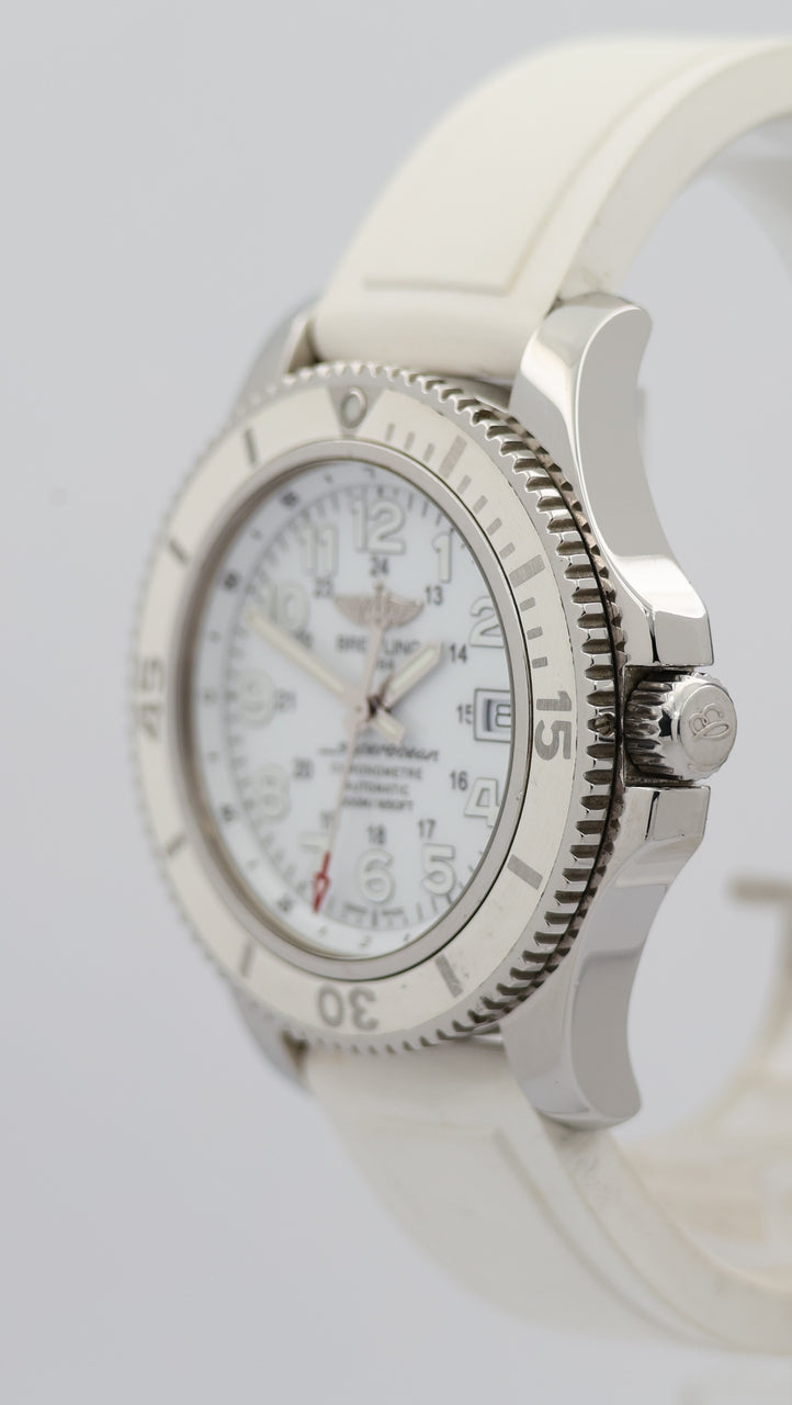 Breitling Superocean II 42 Automatik Herrenuhr Weiß A17365 - Detailansicht 7