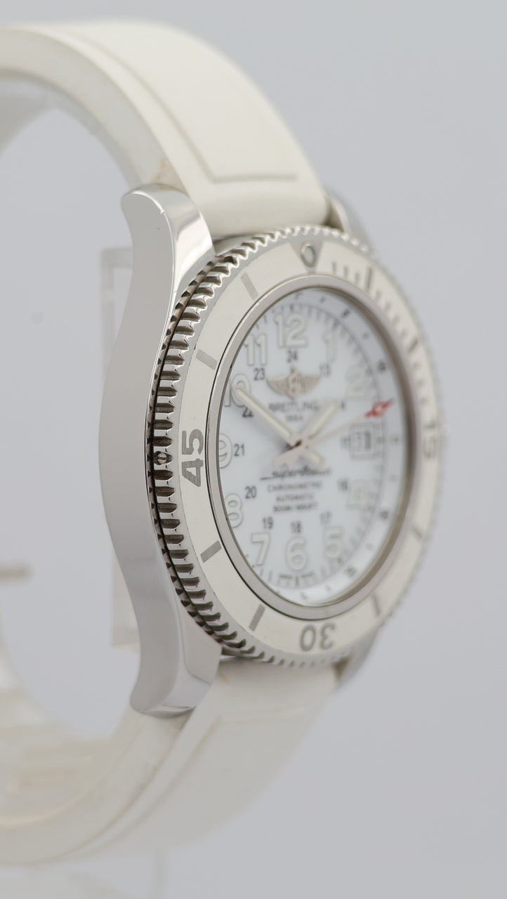 Breitling Superocean II 42 Automatik Herrenuhr Weiß A17365 - Detailansicht 8