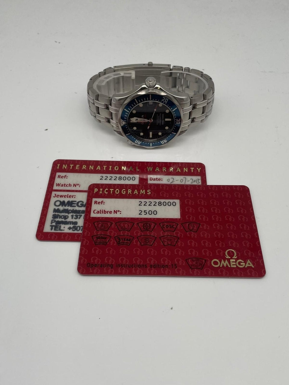 Omega Seamaster Diver 300m 36mm Automatik 22228000 - Papiere und oder Lieferumfang