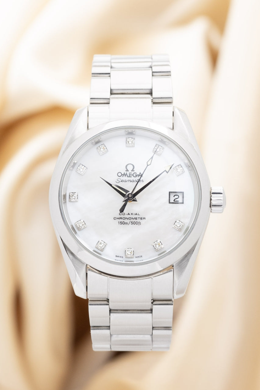 Omega Seamaster Aqua Terra " Perlmutt Diamond Dial" 36mm Automatik 25047500 - Thumbnail