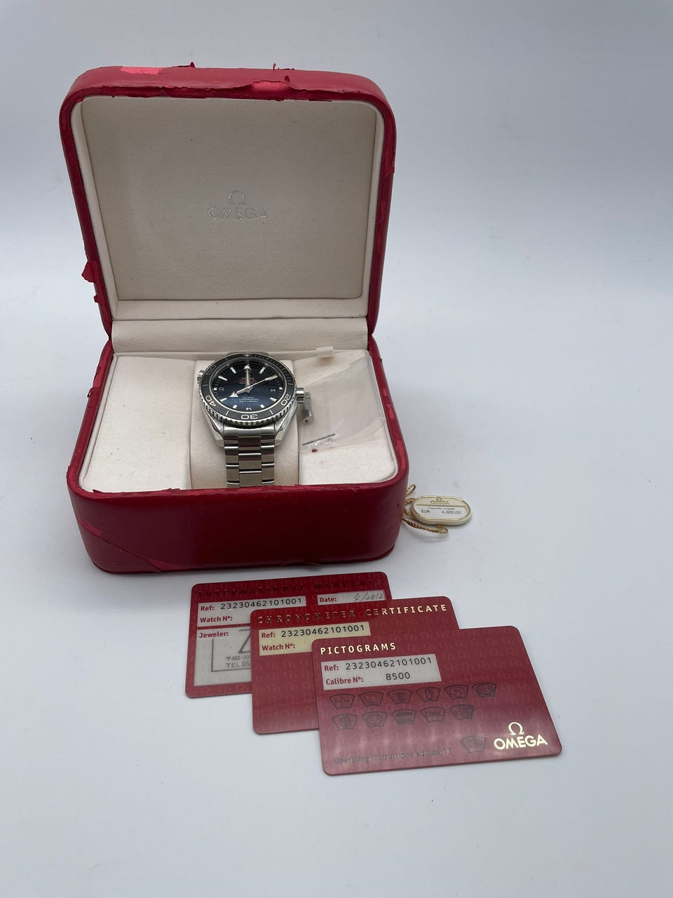 Omega Seamaster Planet Ocean 45,5mm Automatik  23230462101001 - Papiere und oder Lieferumfang