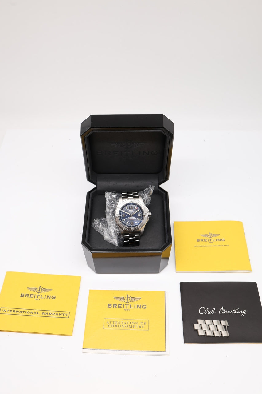 Breitling Superocean Steelfish 44mm Automatik A17390 - Papiere und oder Lieferumfang