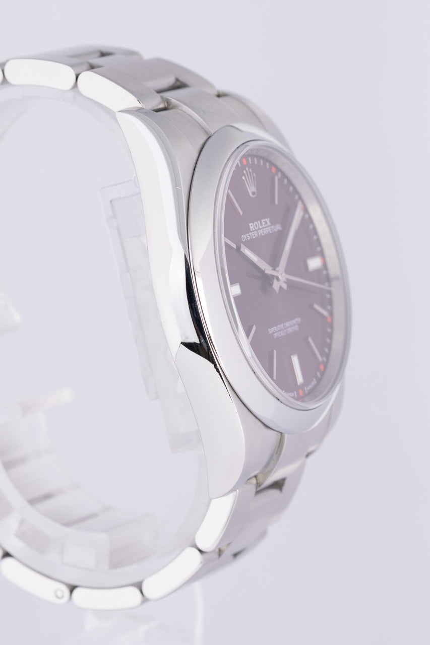 Rolex Oyster Perpetual 39 Red Grape Purple Violett 114300 - Detailansicht 1