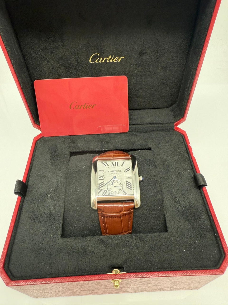 Cartier Tank MC Automatik Herrenuhr 34.3 x 44 W5330003 - Papiere und oder Lieferumfang