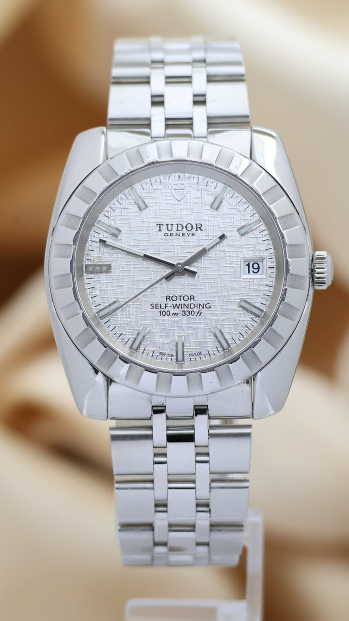Tudor Classic "Linen Dial" 38mm Automatik 21010 - Thumbnail