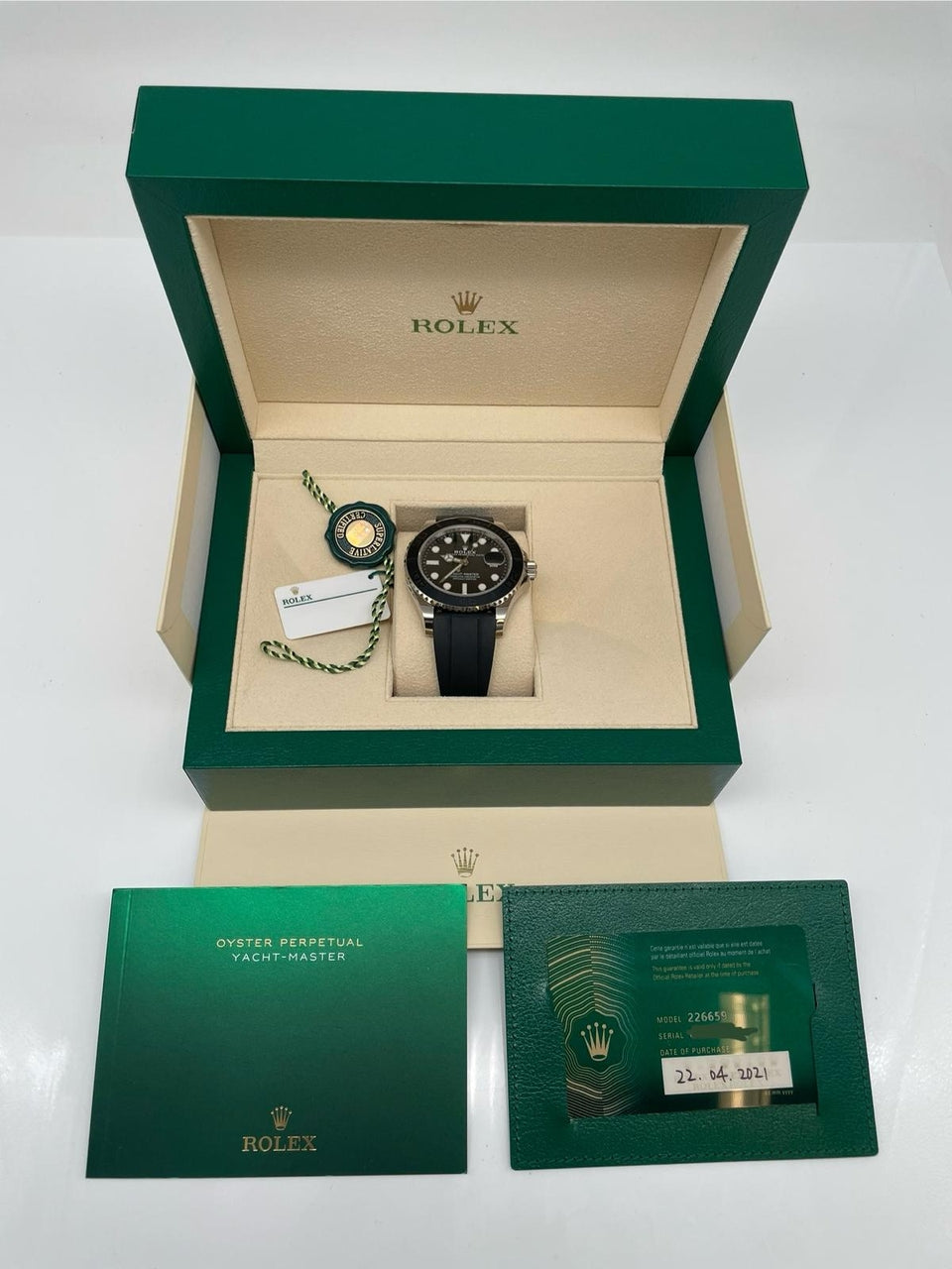 Rolex Yacht-Master 42mm Automatik Weißgold  226659 - Papiere und oder Lieferumfang