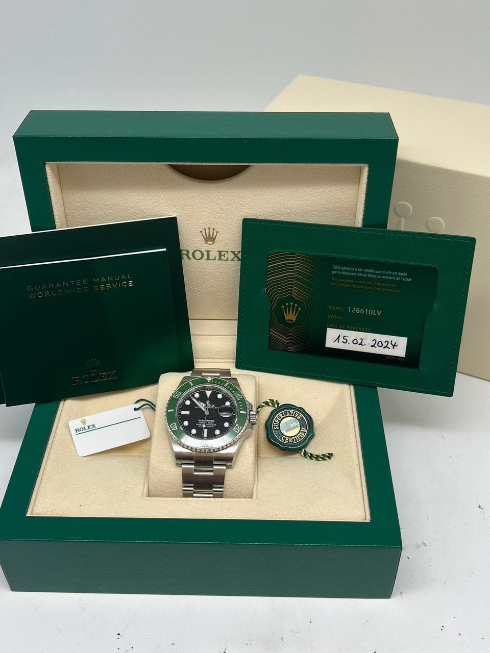 Rolex  Submariner "Starbucks" Automatik Herrenuhr Stahl 41mm 126610LV - Papiere und oder Lieferumfang