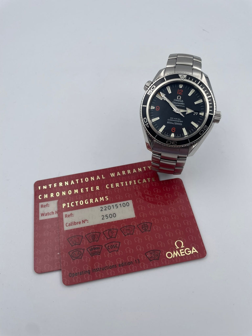 Omega Seamaster Planet Ocean 42mm Automatik 22015100 - Papiere und oder Lieferumfang