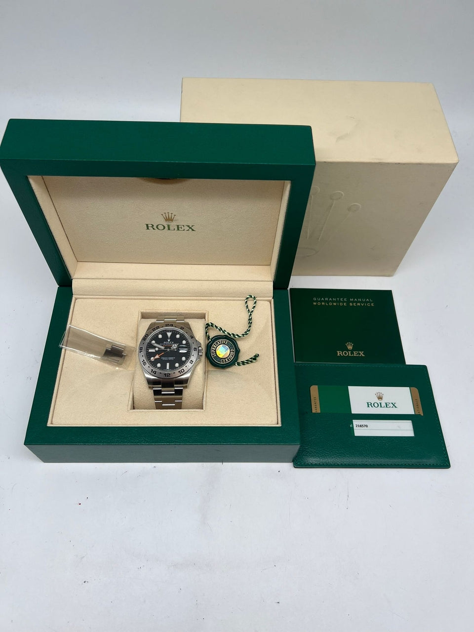 Rolex Explorer II 42mm Automatik Herrenuhr	 216570 Box + og. Papiere