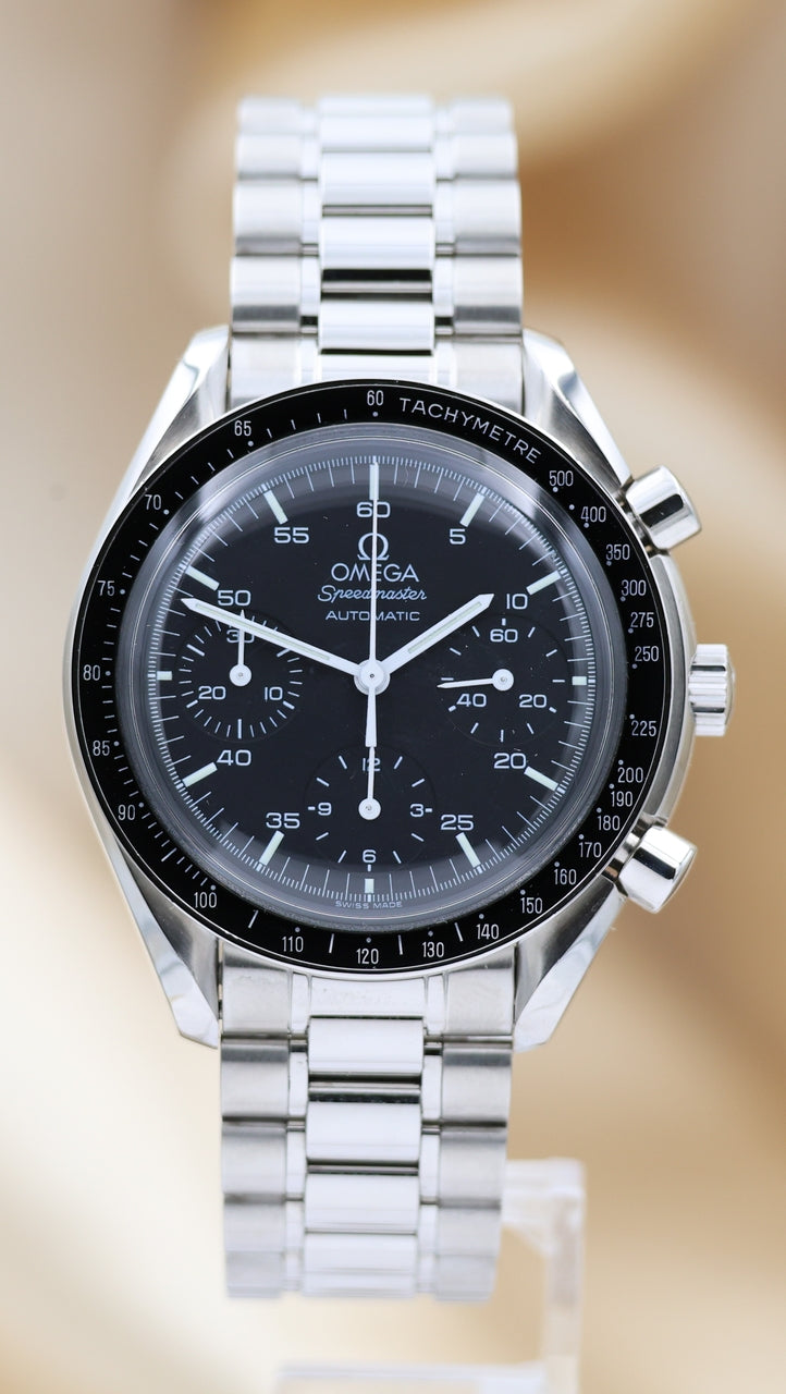 Omega Speedmaster Reduced Automatik Herrenuhr Stahl 39mm 35105000 - Thumbnail