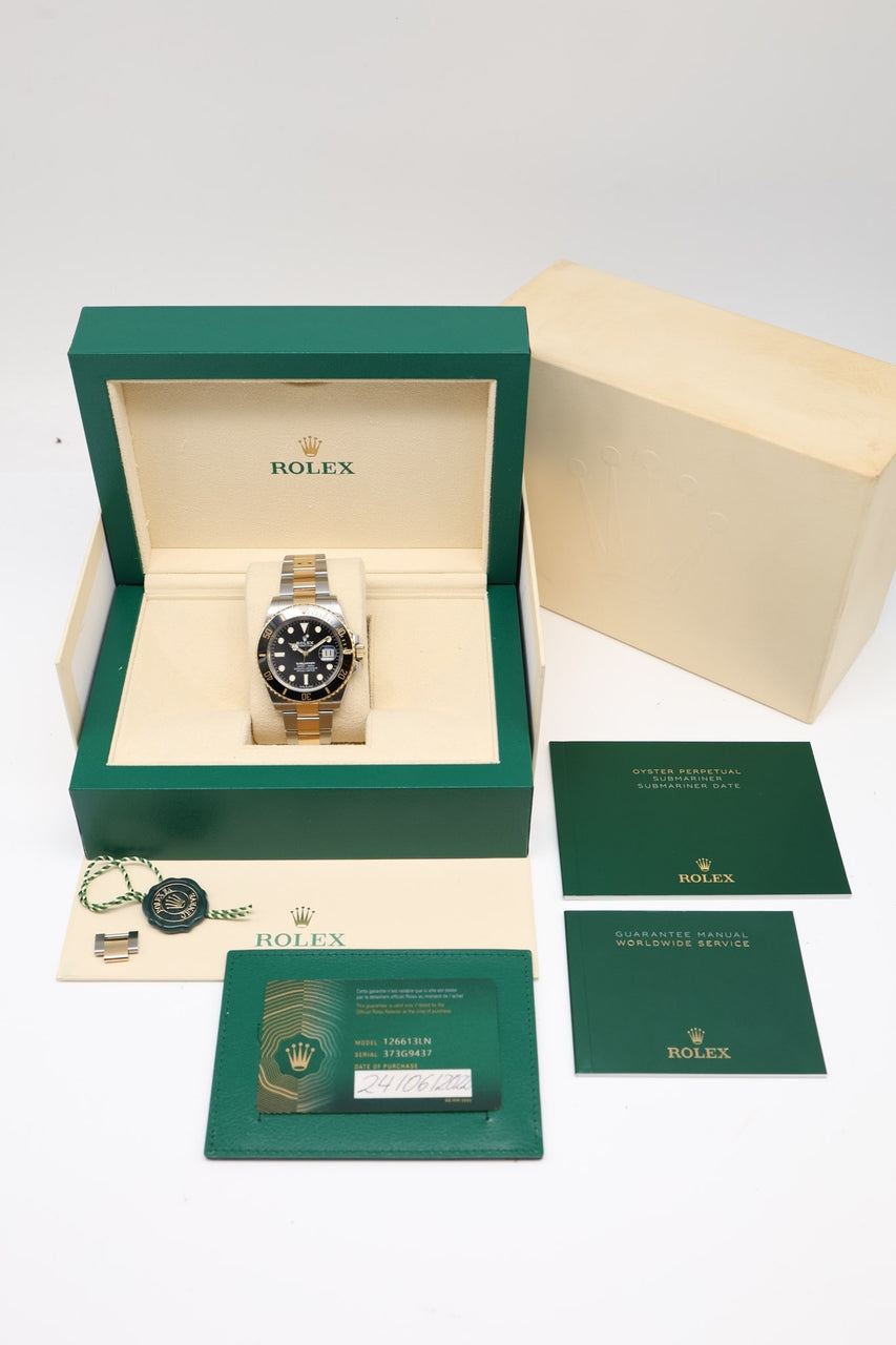 Rolex Submariner Date Automatik Herrenuhr 41mm 126613LN - Papiere und oder Lieferumfang