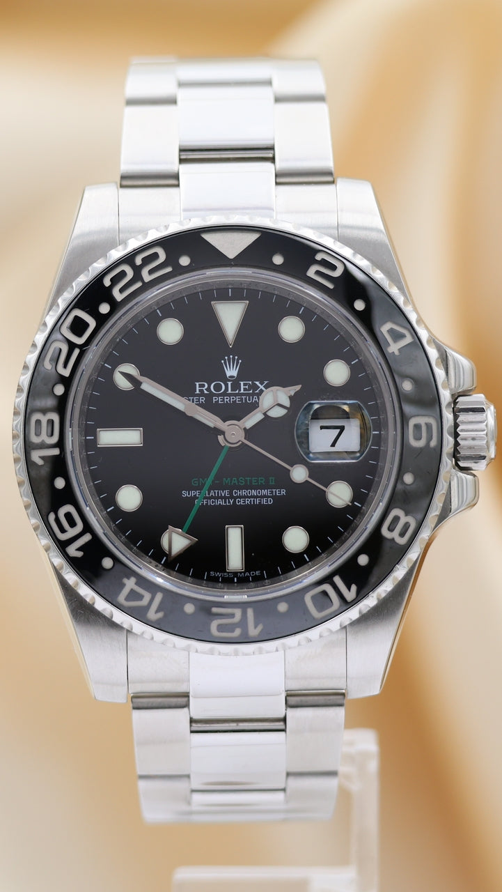 Rolex GMT-Master II 40mm Automatik mit ROLEX CPO 116710LN Box + og. Papiere