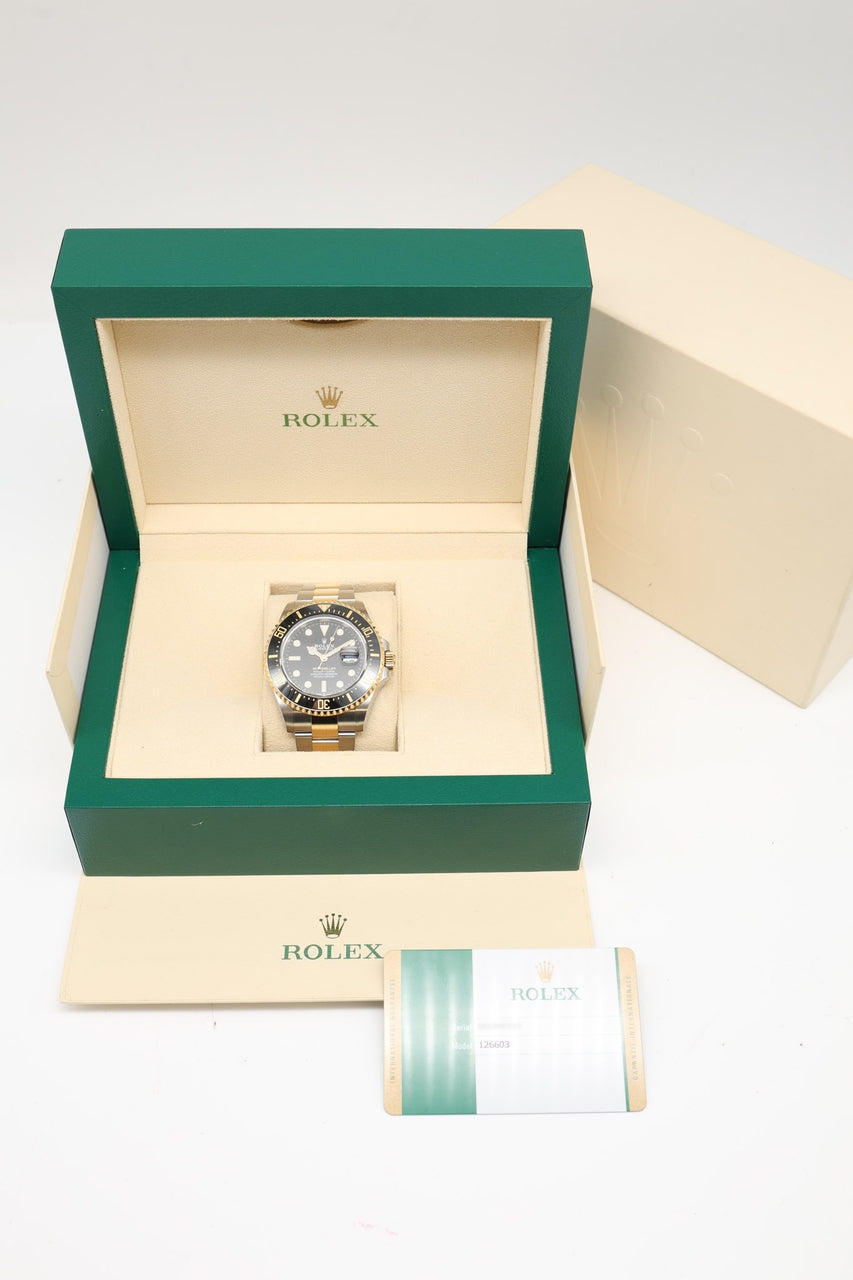 Rolex Sea-Dweller Automatik Gold/Stahl 126603 - Papiere und oder Lieferumfang