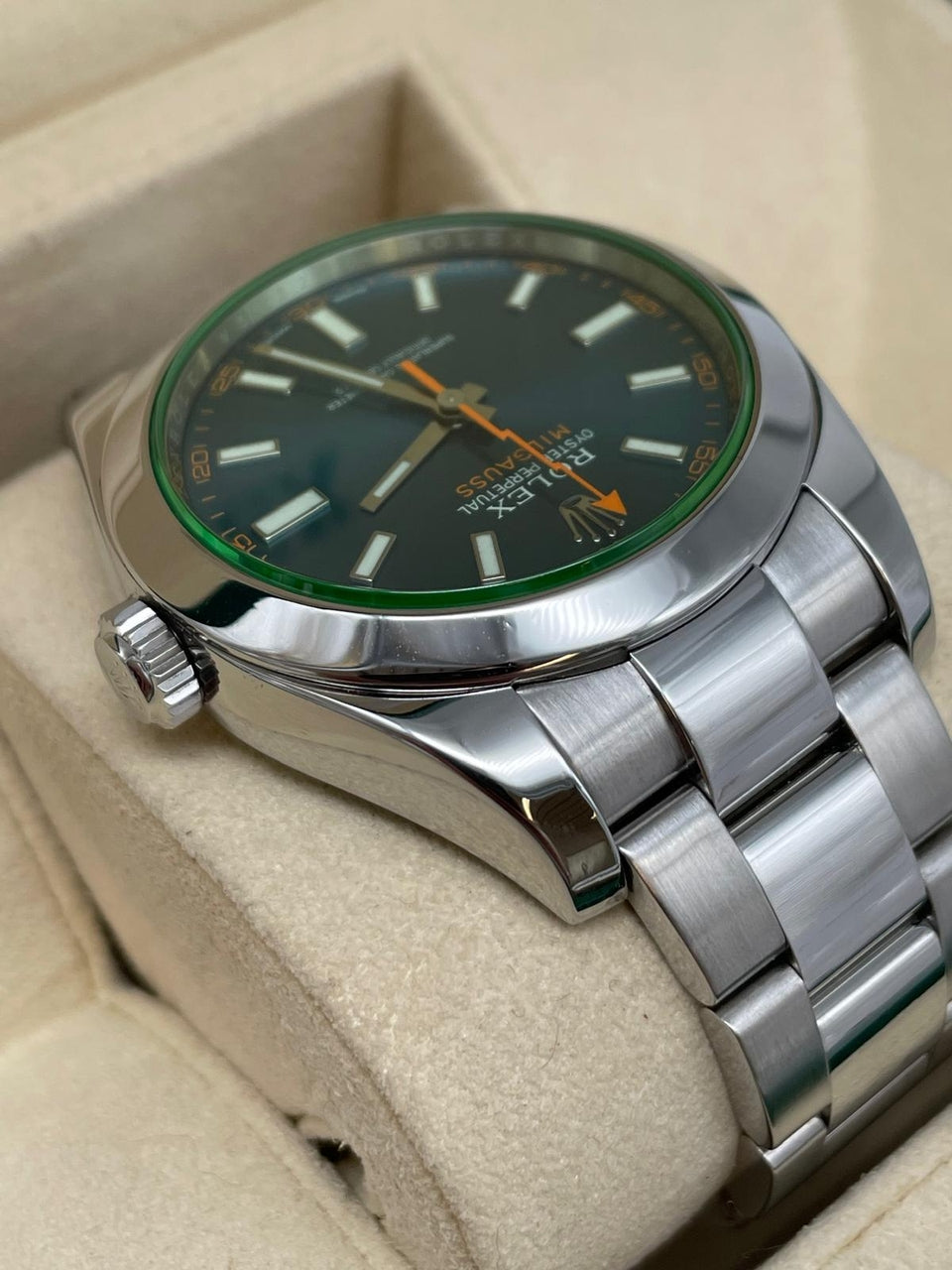 Rolex Milgauss 40mm Automatik 116400GV Box + og. Papiere