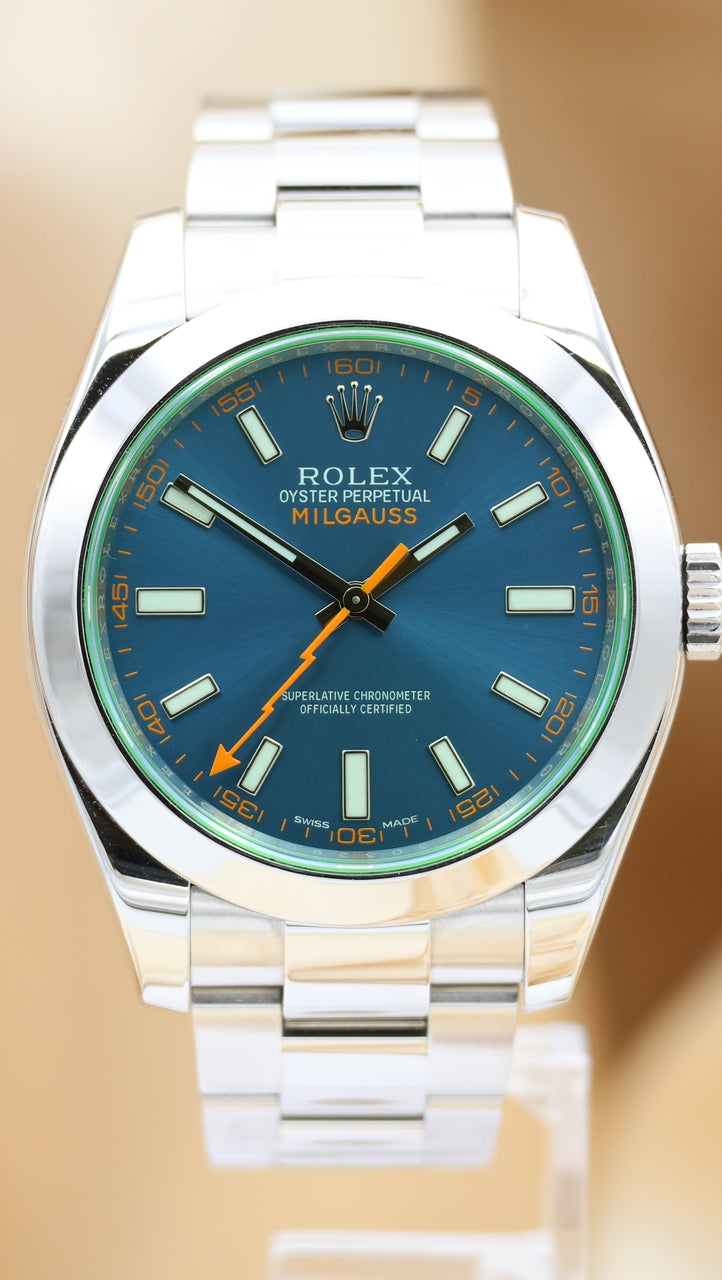 Rolex Milgauss 40mm Automatik 116400GV Box + og. Papiere